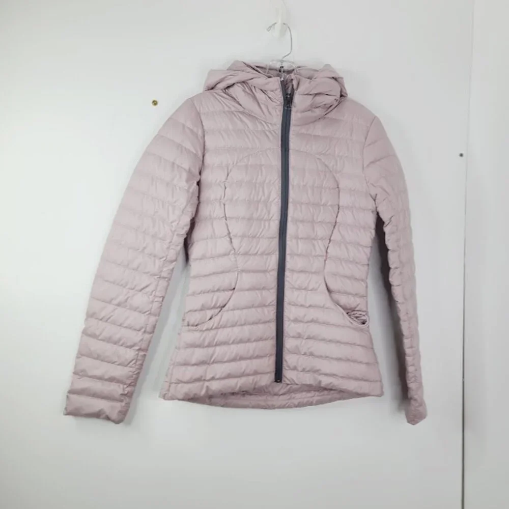 Lululemon Women's‎ Pink Pack It Down 700-Down-Fill Hooded Puffer Jacket Size 2